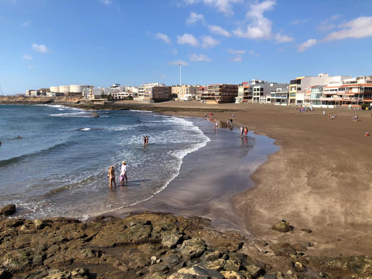 Espectacular En Primera Linea De La Playa Telde Bagian luar foto